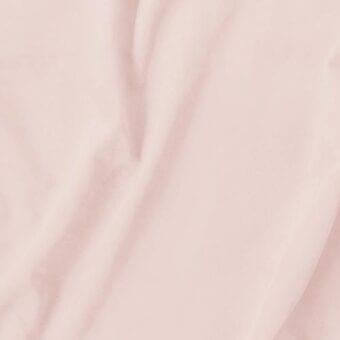 Light pink fabric texture with subtle brushed surface, displaying gentle folds; imprinted text reads "vismara > eco nabuk (a) > en74".